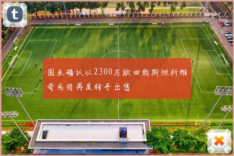 国米确认以2300万欧回购斯坦科维奇或将再度转手出售