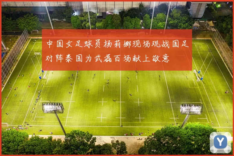 中国女足球员杨莉娜现场观战国足对阵泰国为武磊百场献上敬意